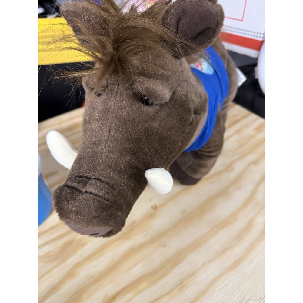 Build a Bear Disney Lion King 16"‎  "Pumbaa" Plush W/Hakuna Matata Shirt